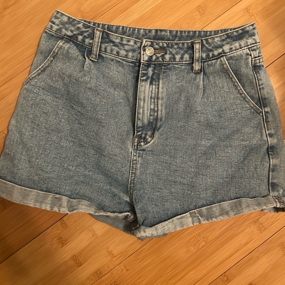 SHEIN Blue Jean Shorts High-Waisted Vintage Style